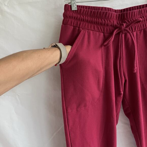 Free People Movement Sunny Skinny Sweat Pants red, size S, relaxed fit, mid-rise - Picture 3 of 11